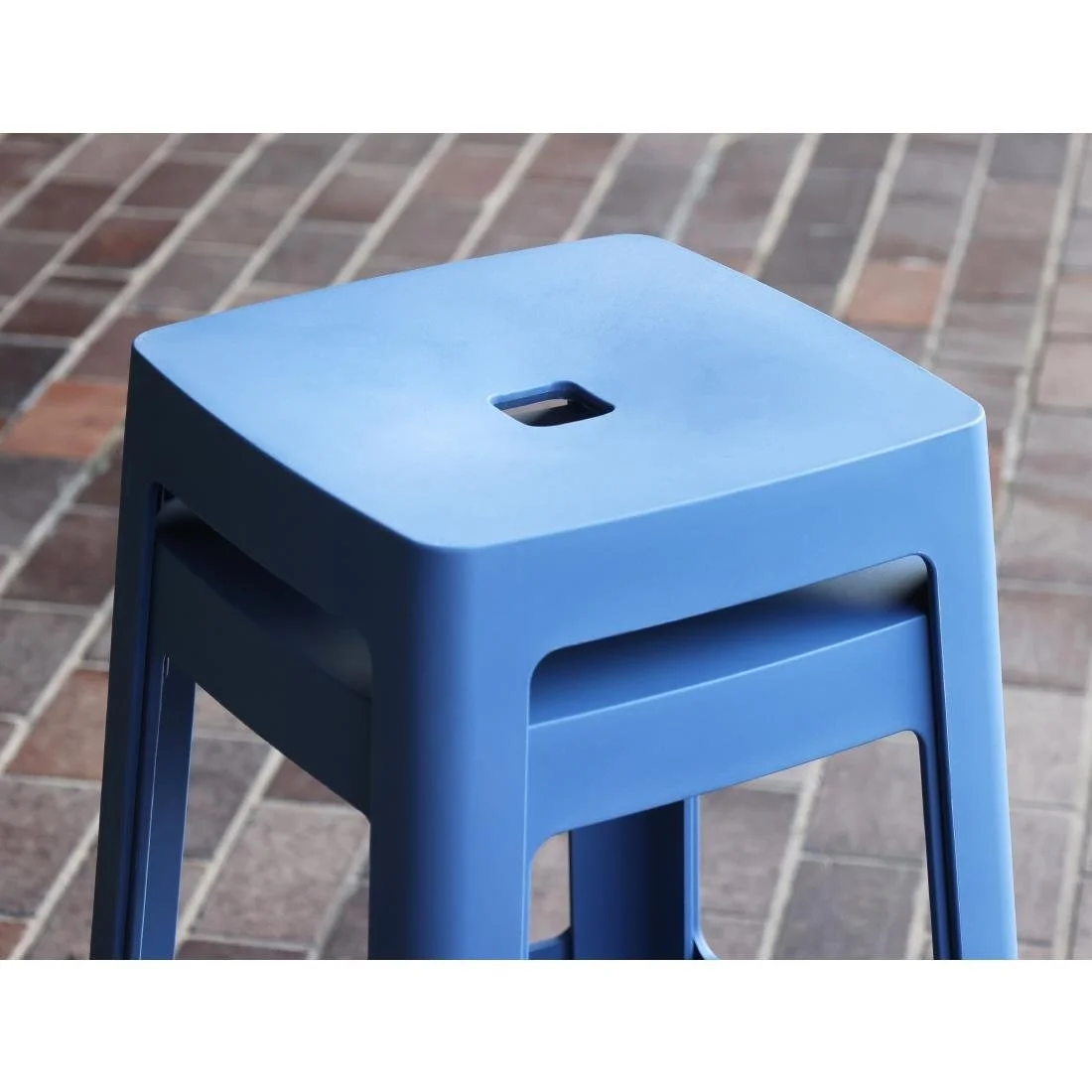 Origin Base High Stool Violet Blue 450x450x750mm (2 Pack) - Image 5