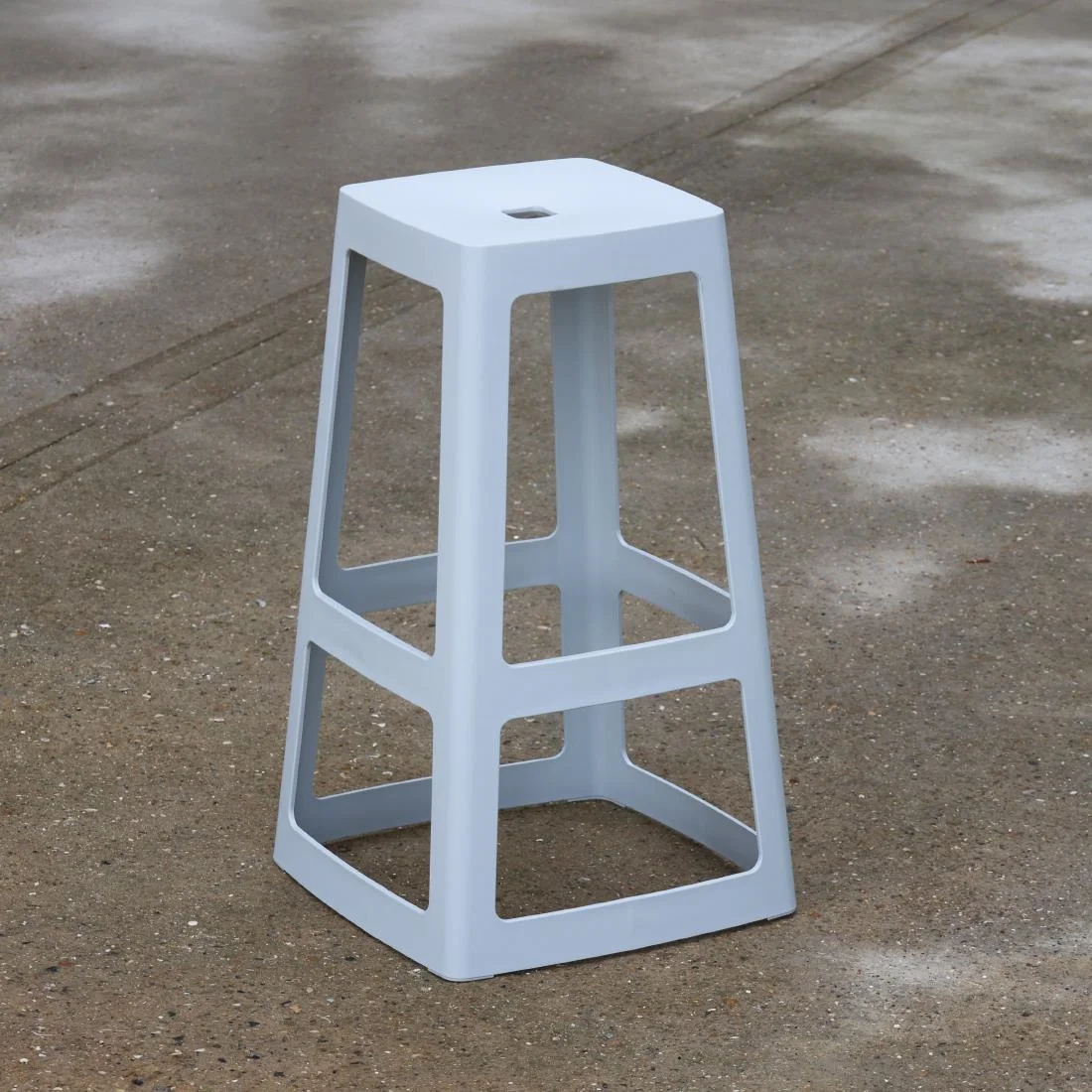 Origin Base High Stool Light Grey 450x450x750mm (2 Pack) - Image 2