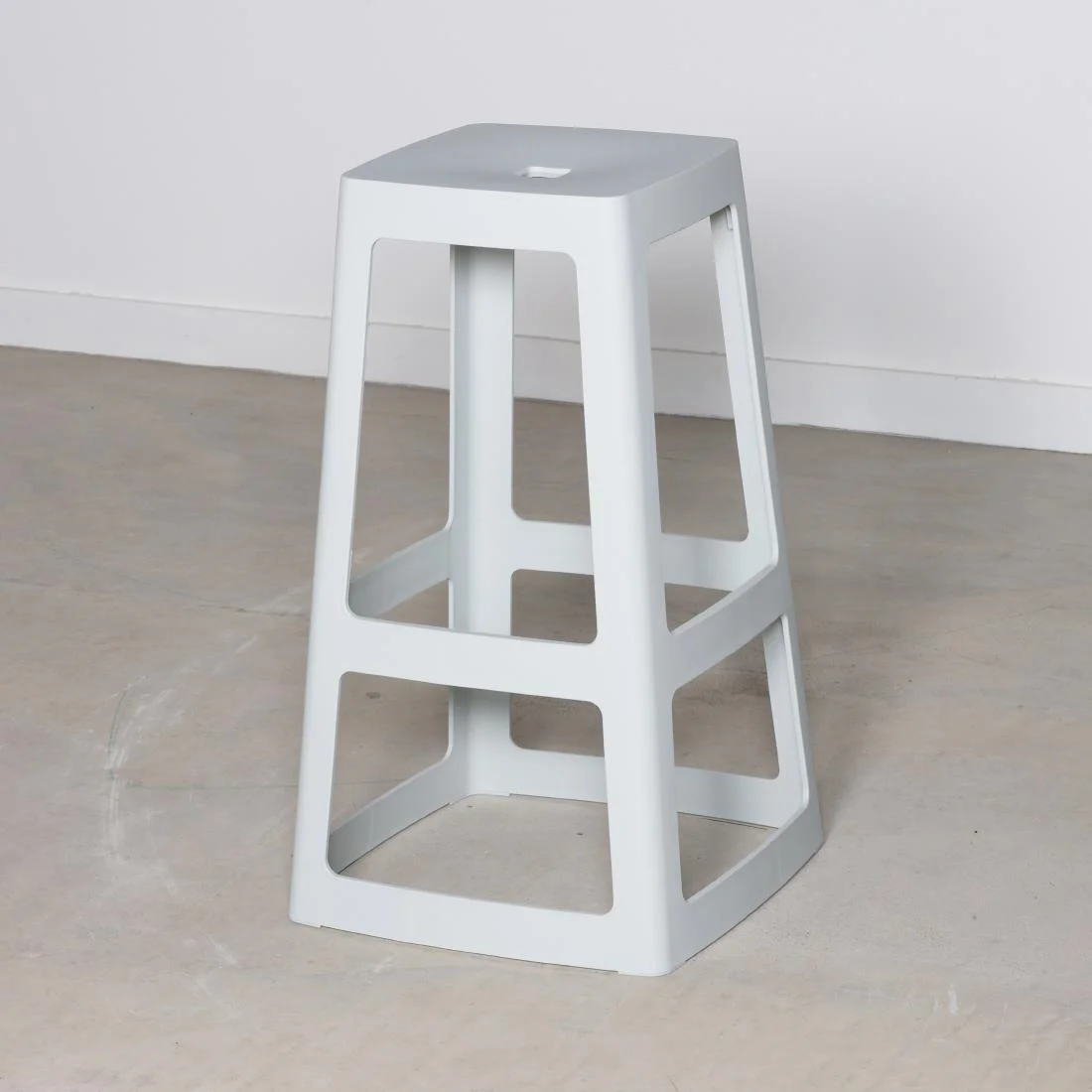 Origin Base High Stool Light Grey 450x450x750mm (2 Pack) - Image 7
