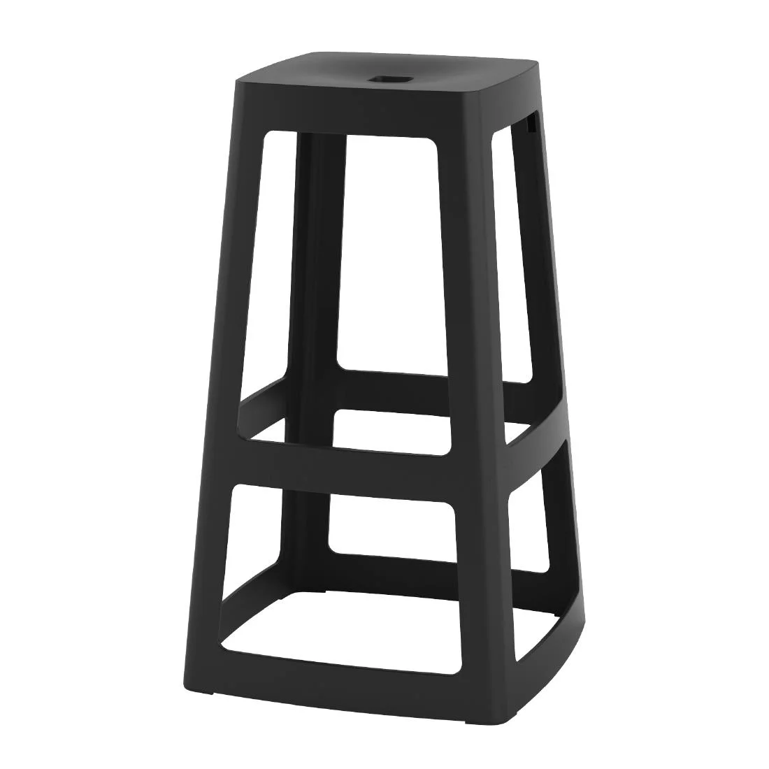 Origin Base High Stool Traffic Black 450x450x750mm (2 Pack) - Image 4