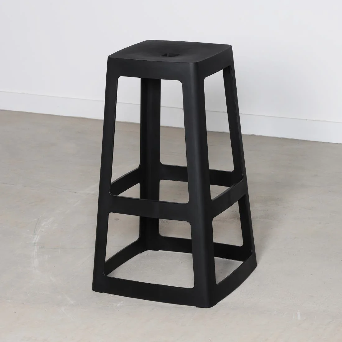 Origin Base High Stool Traffic Black 450x450x750mm (2 Pack) - Image 7
