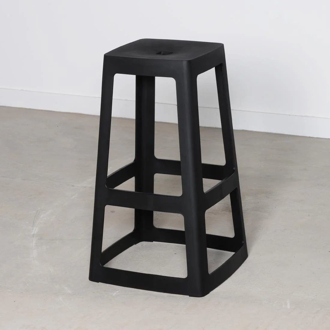 Origin Base High Stool Traffic Black 450x450x750mm (2 Pack) - Image 7