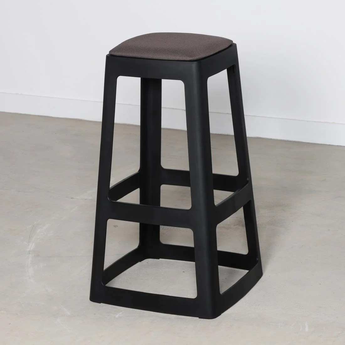 Origin Base High Stool Traffic Black 450x450x750mm (2 Pack) - Image 5