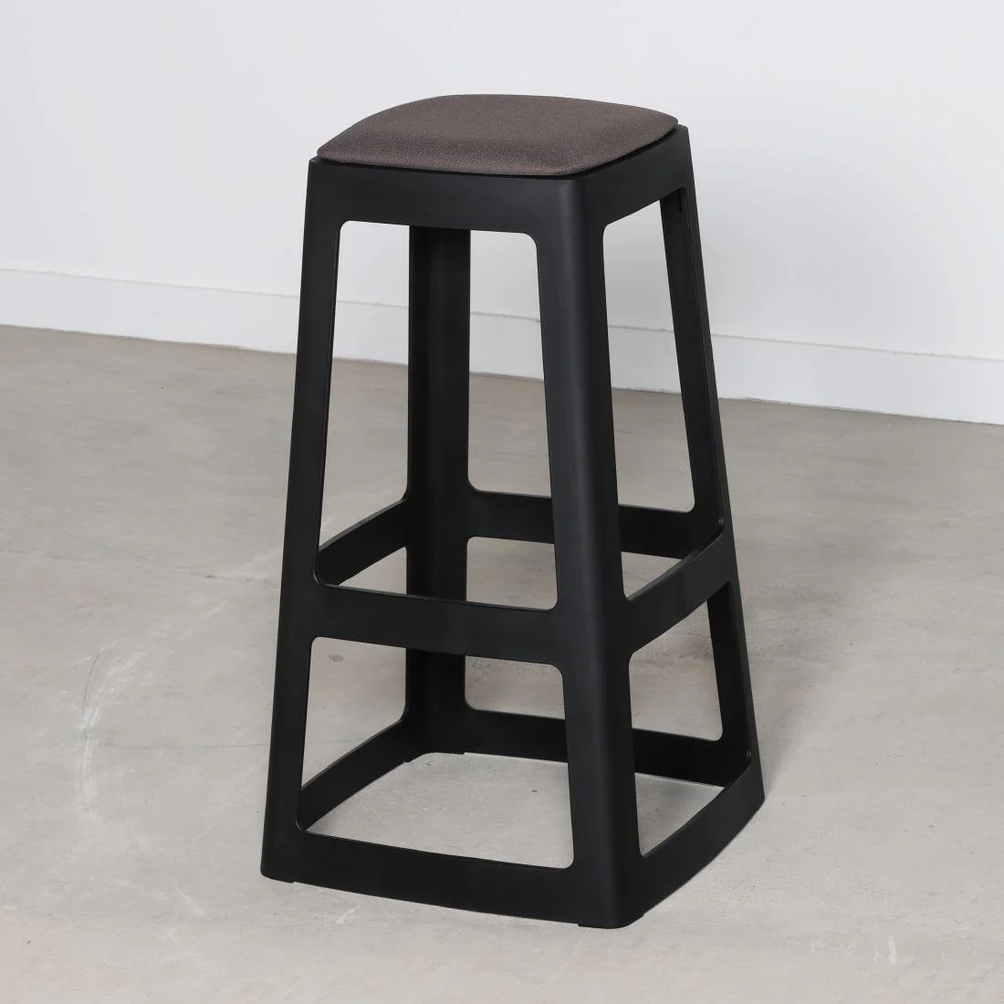 Origin Base High Stool Traffic Black 450x450x750mm (2 Pack) - Image 5