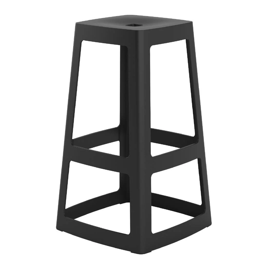 Origin Base High Stool Traffic Black 450x450x750mm (2 Pack)
