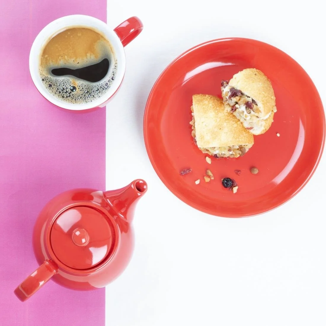 Olympia Café Teapots Red 450ml (2 Pack) - Image 7