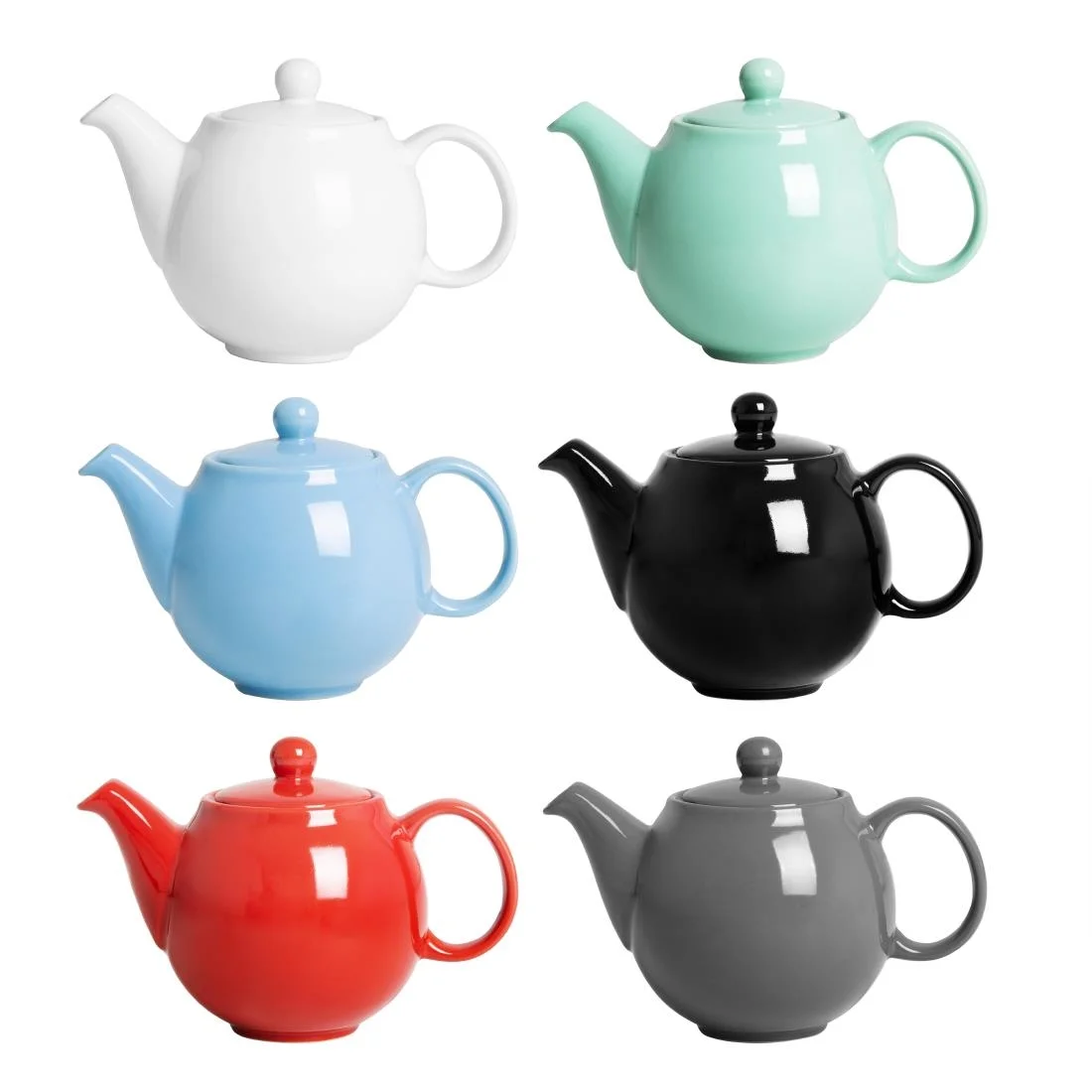 Olympia Café Teapot Aqua 450ml (2 Pack) - Image 5