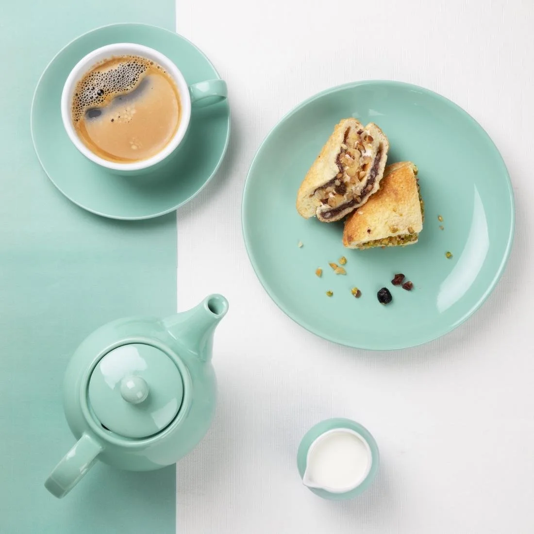 Olympia Café Teapot Aqua 450ml (2 Pack) - Image 7