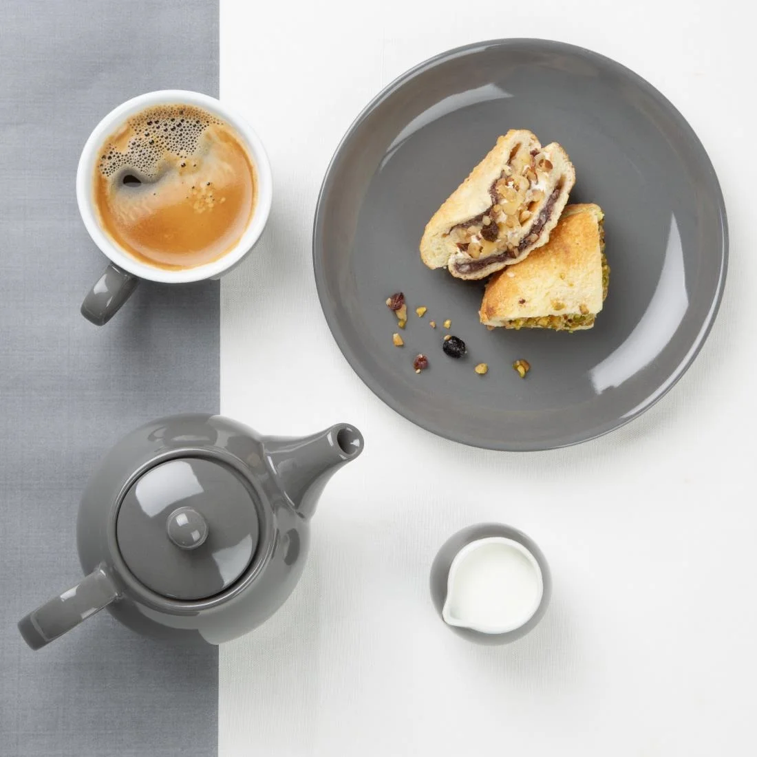 Olympia Café Teapots Charcoal 450ml (2 Pack) - Image 7