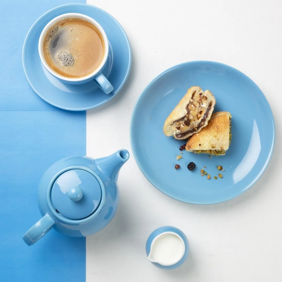 Olympia Cafe Teapots Blue 450ml (2 Pack) - Image 7