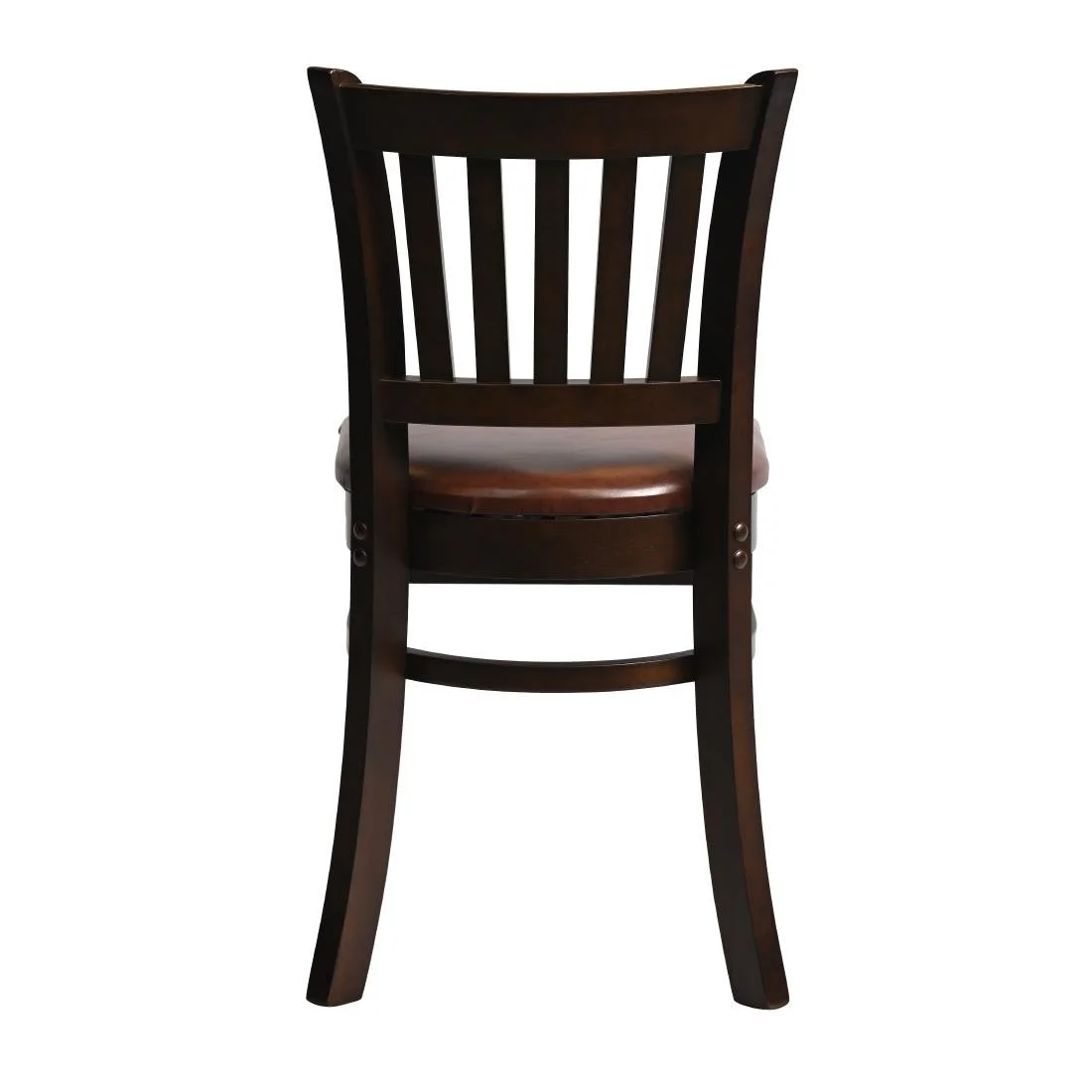Manhattan Dining Chairs in Dark Walnut with Bison Espresso Seat (2 Pack) - Image 2