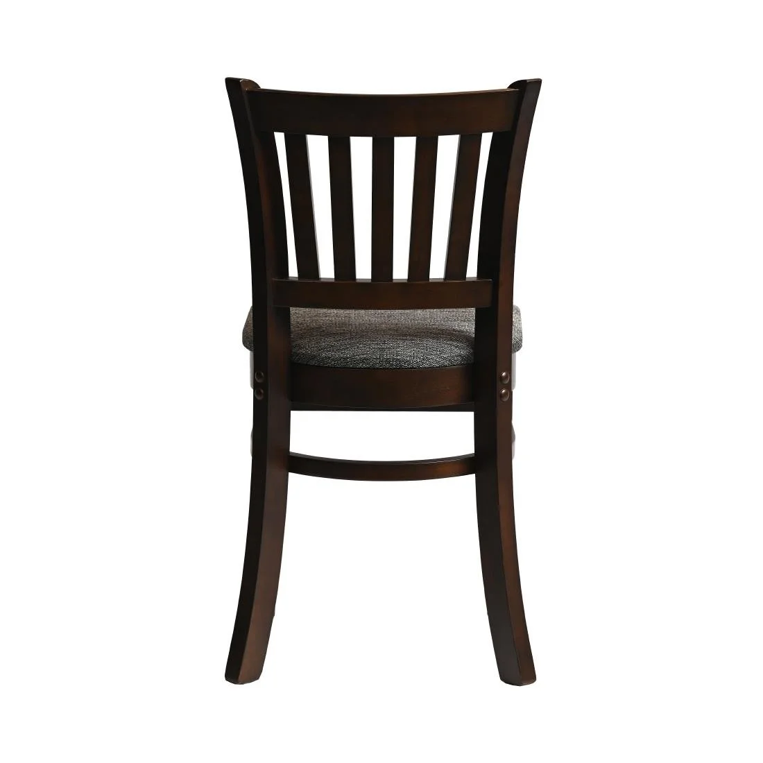 Manhattan Dining Chairs in Dark Walnut with Shetland Smoke Seat (2 Pack) - Image 2