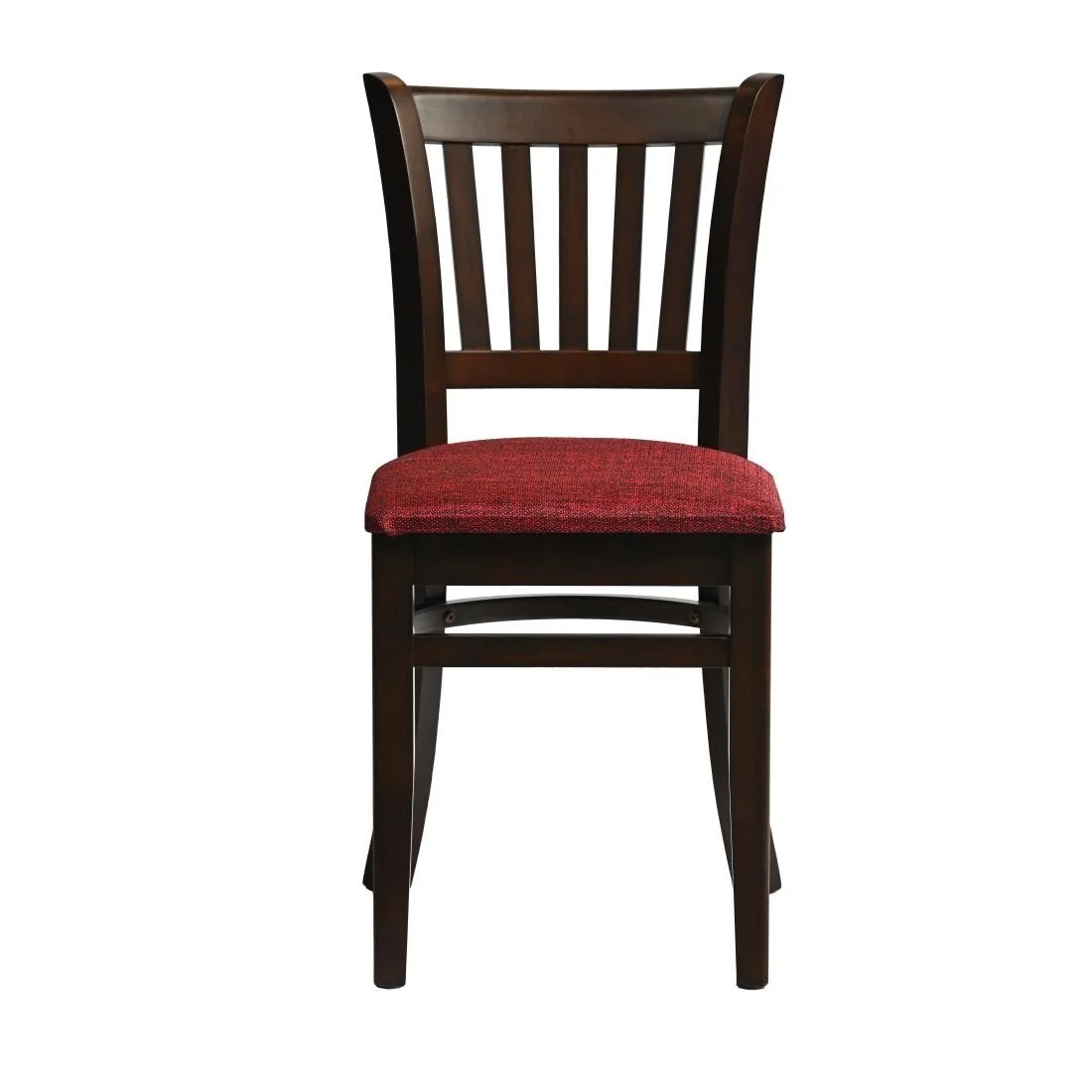 Manhattan Dining Chairs in Dark Walnut with Shetland Scarlett Seat (2 Pack)
