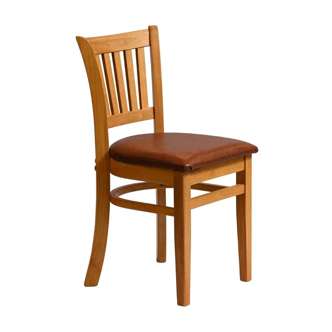 Manhattan Dining Chairs in Soft Oak with Bison Tan Seat (2 Pack) - Image 4