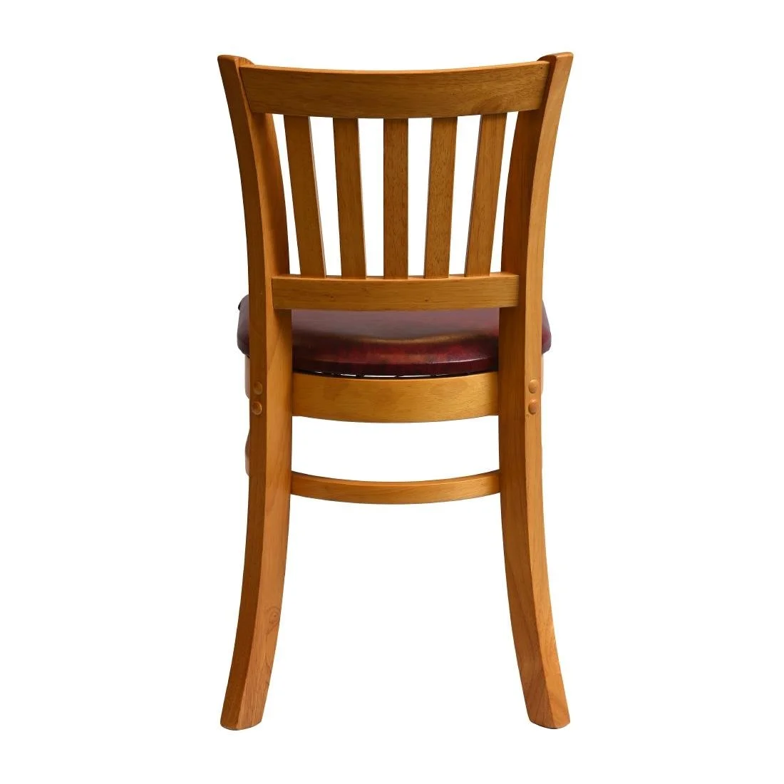 Manhattan Dining Chairs in Soft Oak with Bison Bordeaux Seat (2 Pack) - Image 2