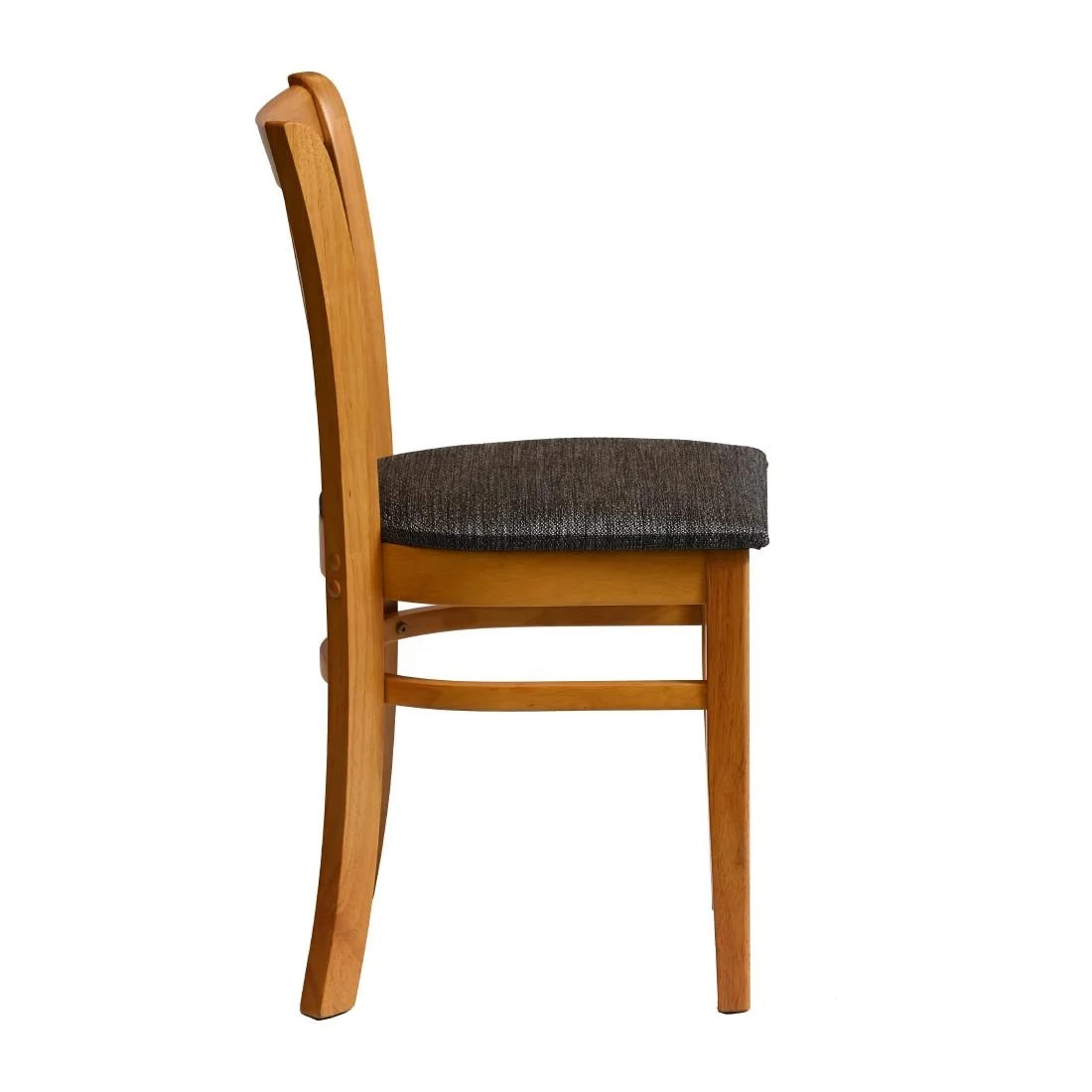 Manhattan Dining Chairs in Soft Oak with Shetland Smoke Seat (2 Pack) - Image 4
