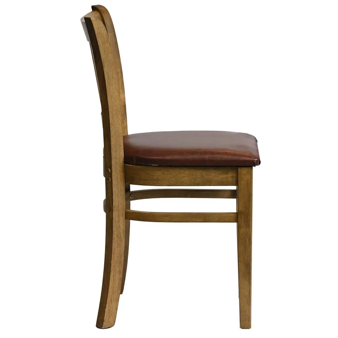 Manhattan Dining Chairs in Weathered Oak with Bison Espresso Seat (2 Pack) - Image 4
