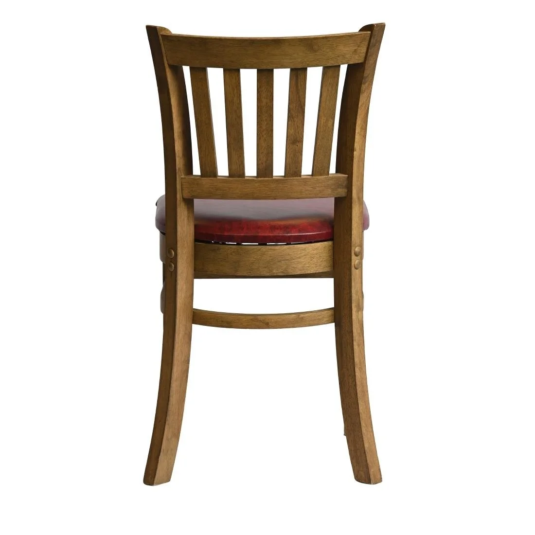 Manhattan Dining Chairs in Weathered Oak with Bison Bordeaux Seat (2 Pack) - Image 2