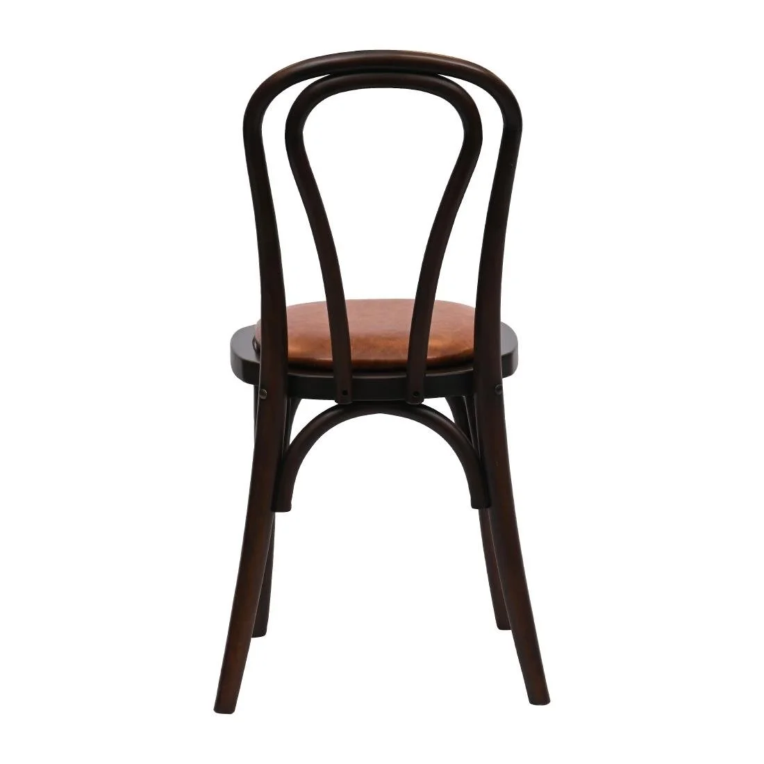 Hoop Back Dining Chairs in Dark Walnut with Bison Tan Seat (2 Pack) - Image 2
