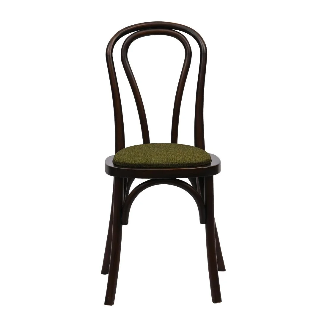 Hoop Back Dining Chairs in Dark Walnut with Shetland Forest Seat (2 Pack) - Image 3