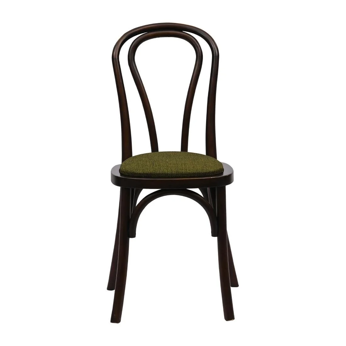 Hoop Back Dining Chairs in Dark Walnut with Shetland Forest Seat (2 Pack) - Image 3