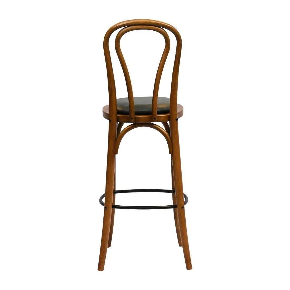 Hoop Back Bar Chair in Weathered Oak with Bison Cedar Seat - Image 2