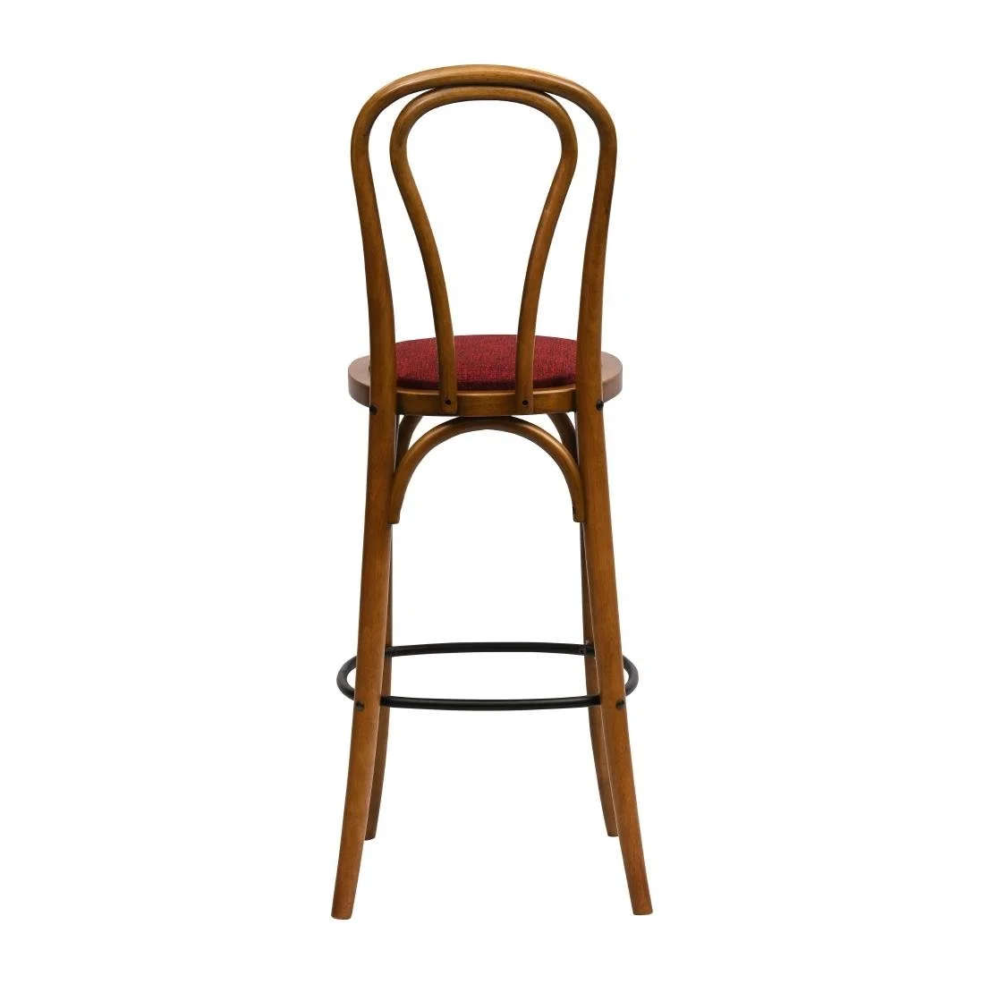Hoop Back Bar Chair in Weathered Oak with Shetland Scarlett Seat - Image 2