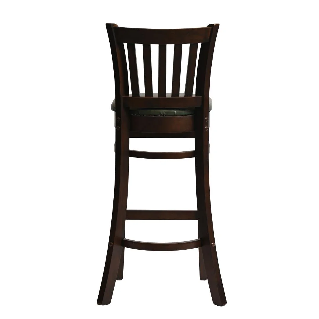 Manhattan Bar Chair in Dark Walnut with Bison Cedar Seat - Image 2
