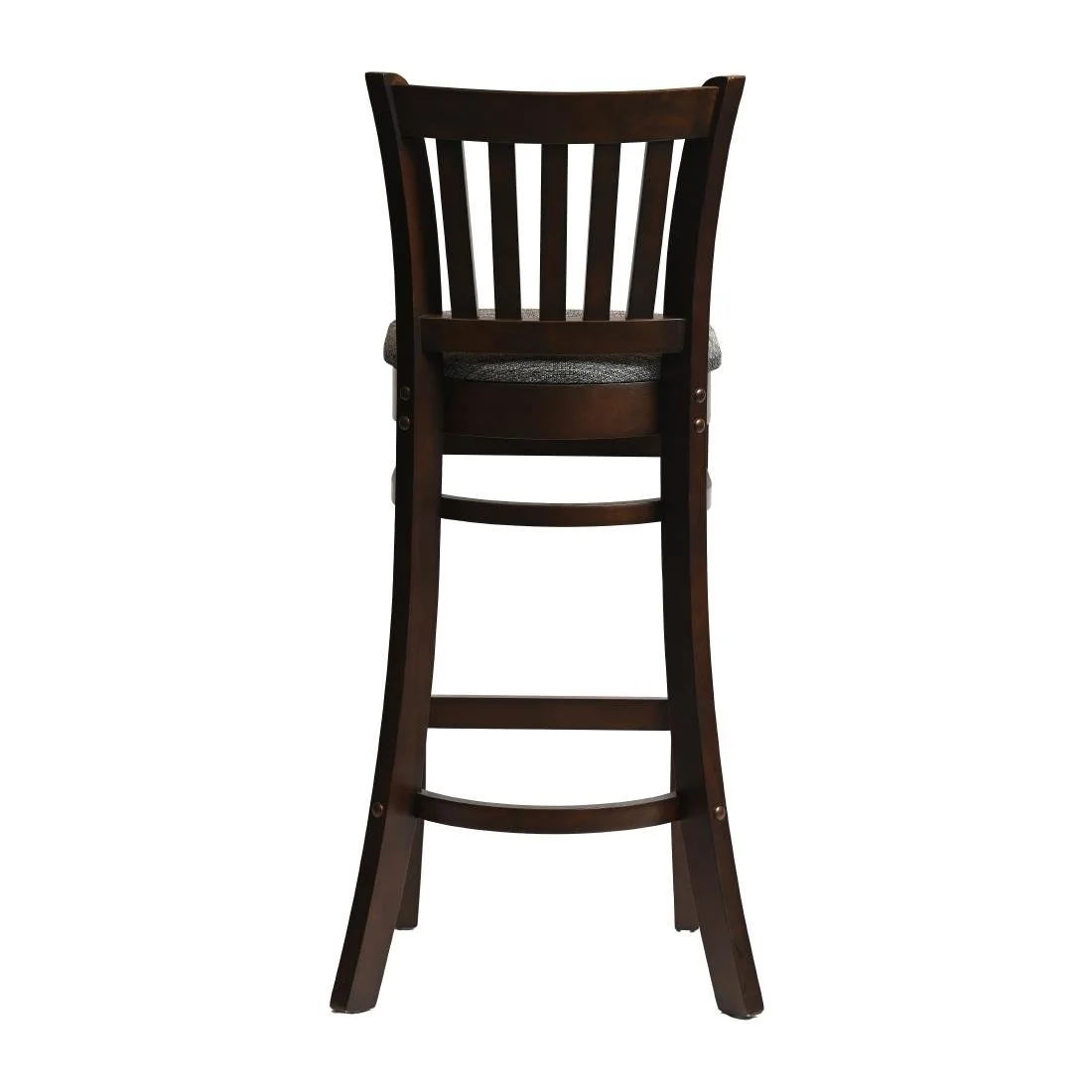 Manhattan Bar Chair in Dark Walnut with Shetland Smoke Seat - Image 4