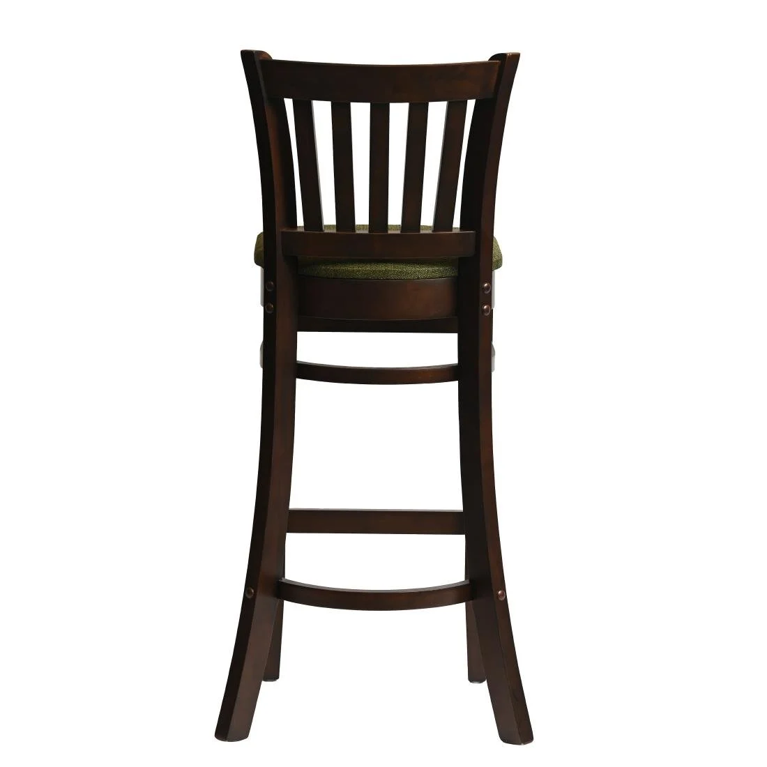 Manhattan Bar Chair in Dark Walnut with Shetland Forest Seat - Image 3