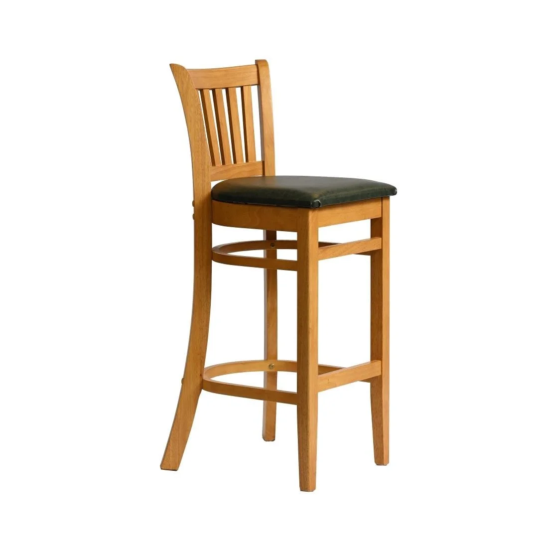 Manhattan Bar Chair in Soft Oak with Bison Cedar Seat - Image 2