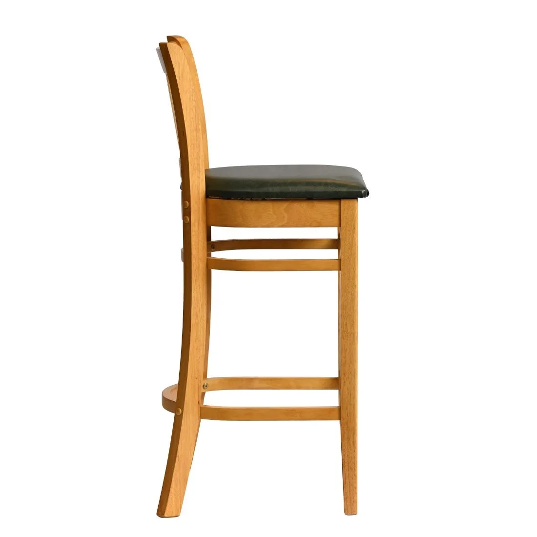 Manhattan Bar Chair in Soft Oak with Bison Cedar Seat - Image 3