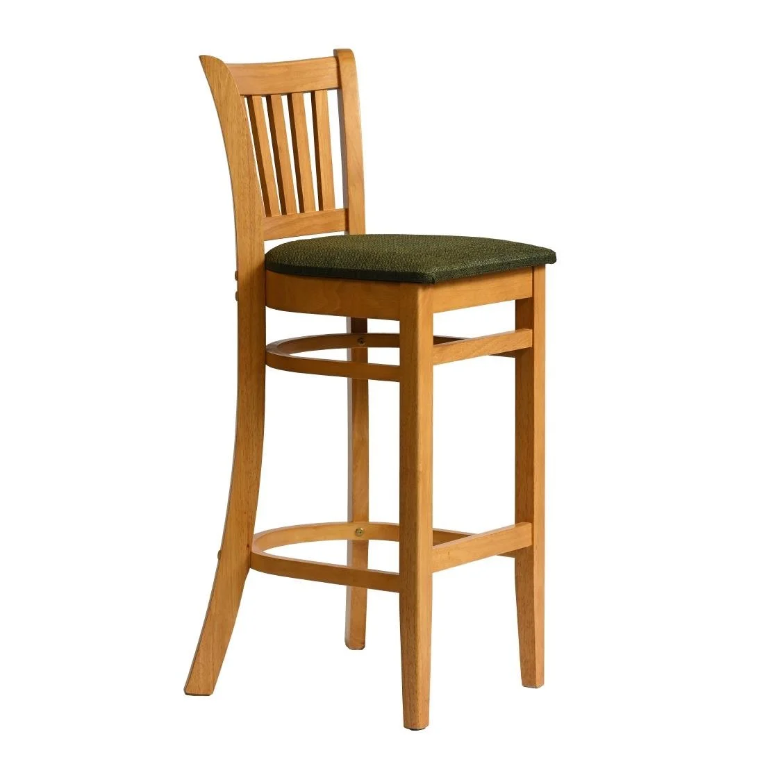 Manhattan Bar Chair in Soft Oak with Shetland Forest Seat - Image 3