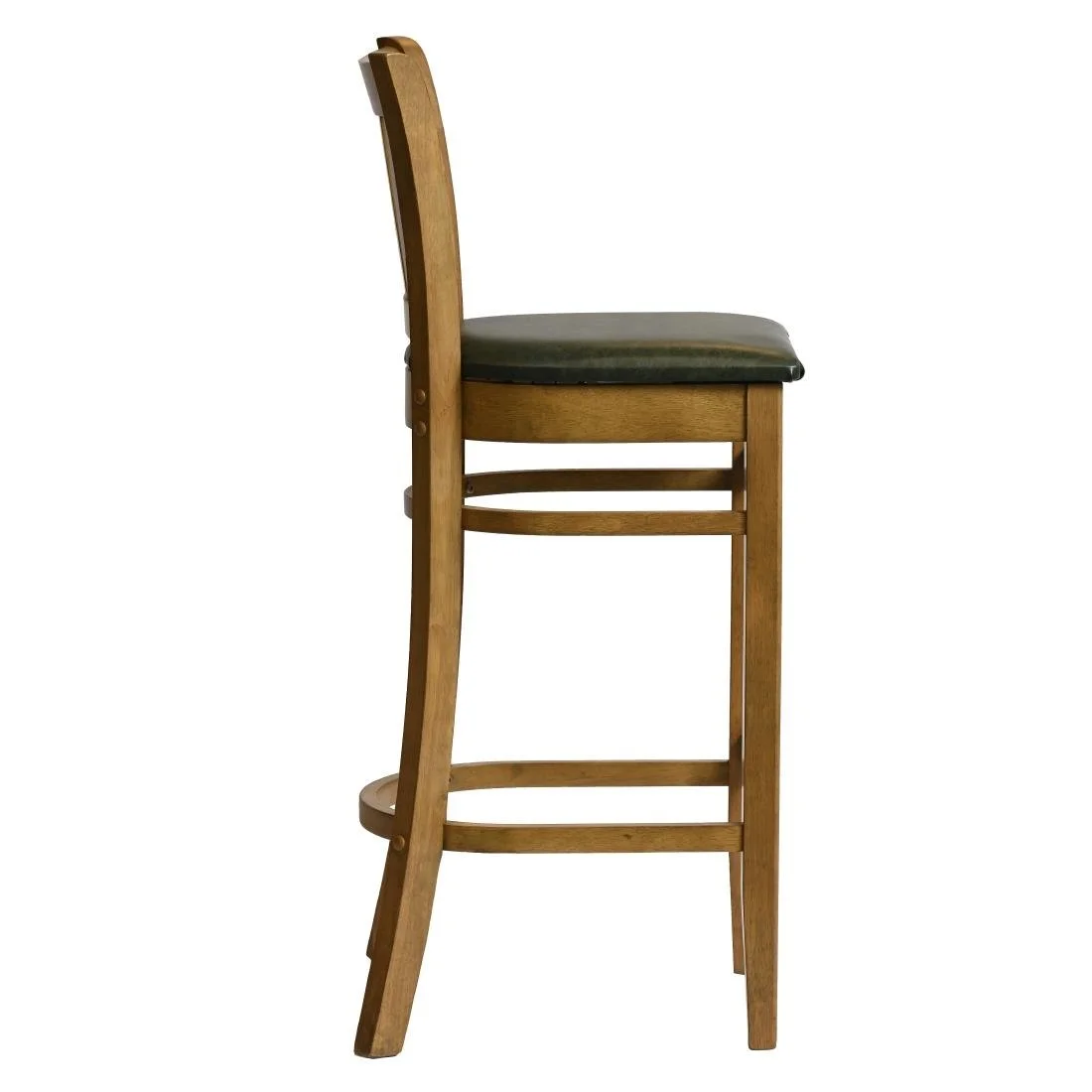 Manhattan Bar Chair in Weathered Oak with Bison Cedar Seat - Image 3