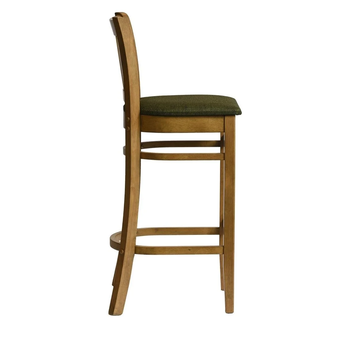 Manhattan Bar Chair in Weathered Oak with Shetland Forest Seat - Image 3