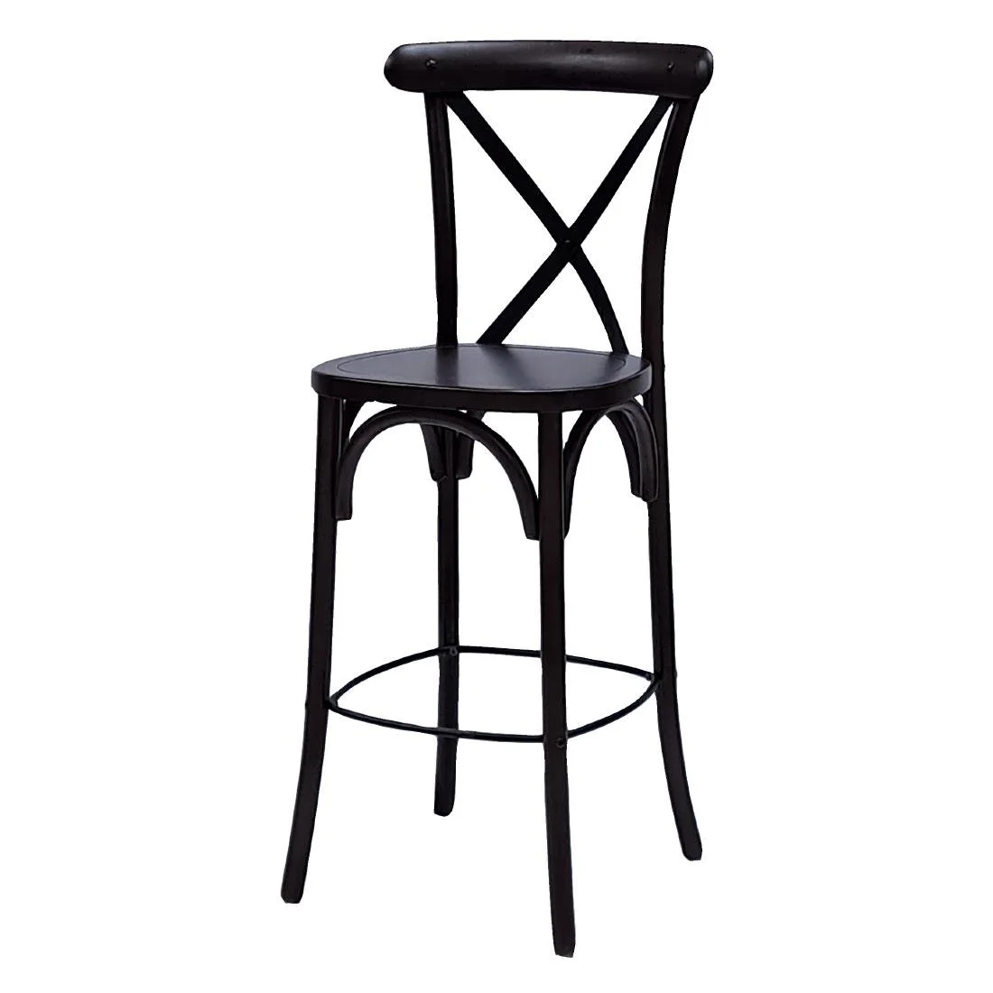 Bristol Bar Chair in Dark Walnut - Image 1