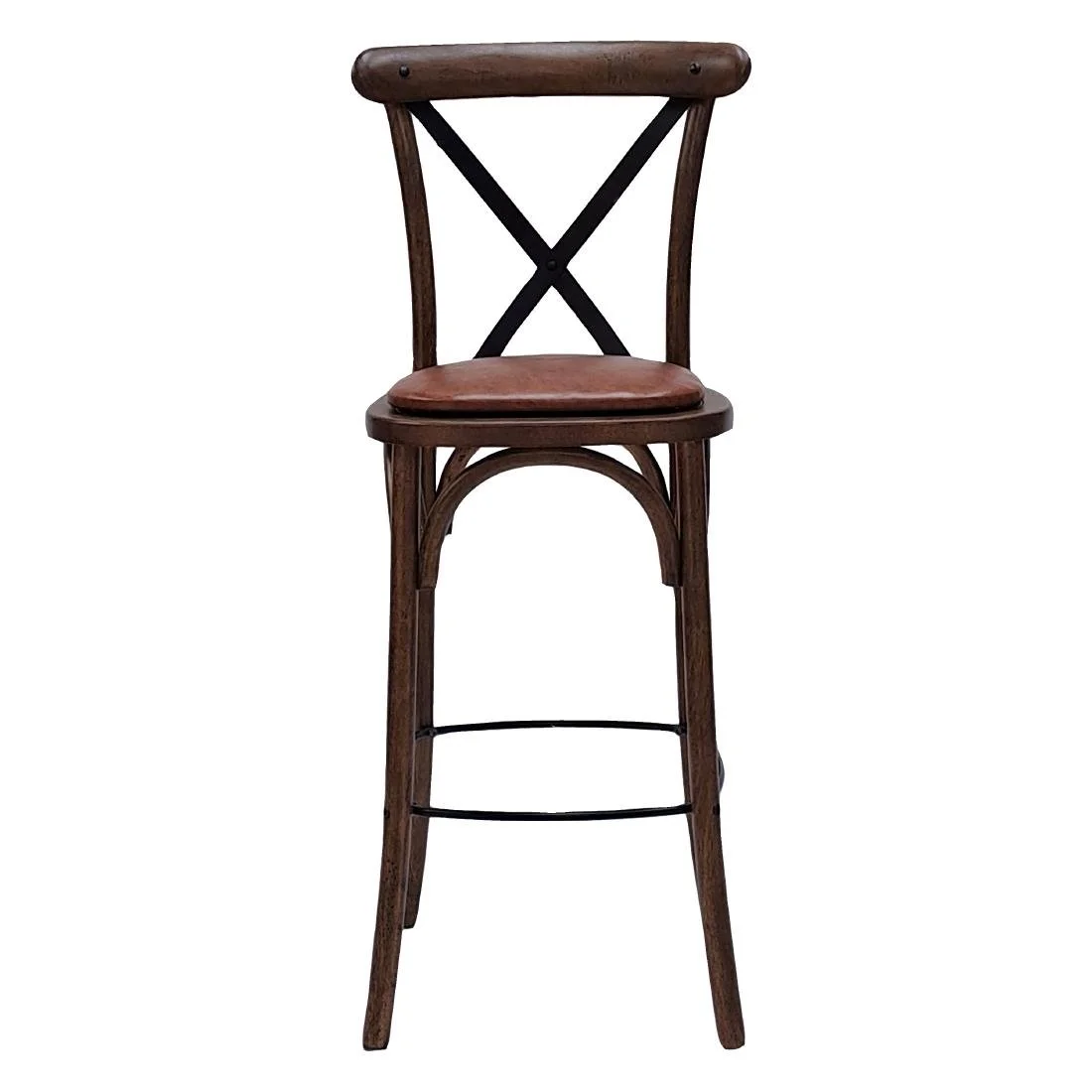 Bristol Bar Chair in Vintage with Bison Tan Seat - Image 2