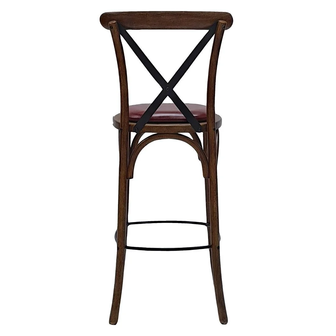 Bristol Bar Chair in Vintage with Bison Bordeaux Seat - Image 3