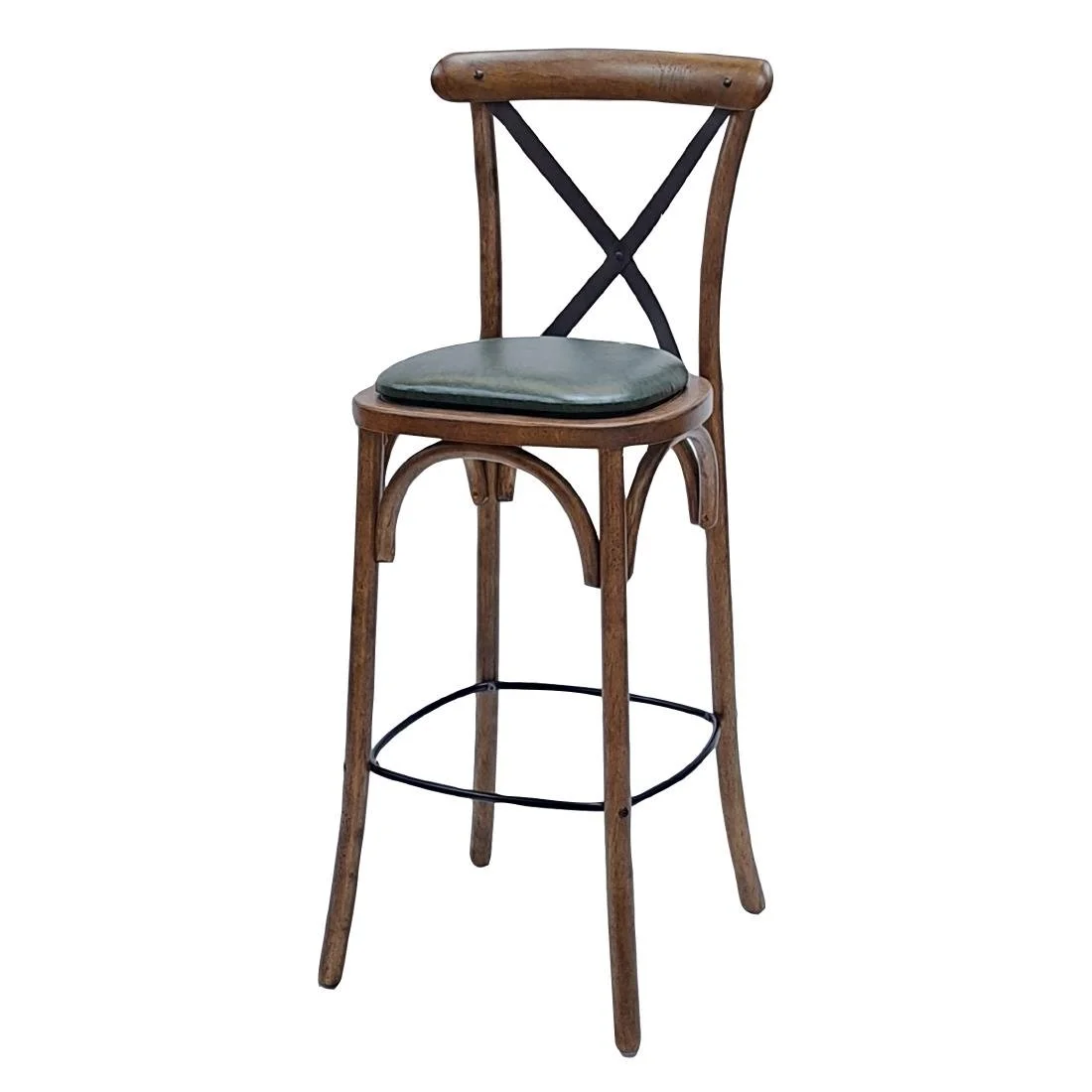 Bristol Bar Chair in Vintage with Bison Cedar Seat - Image 1