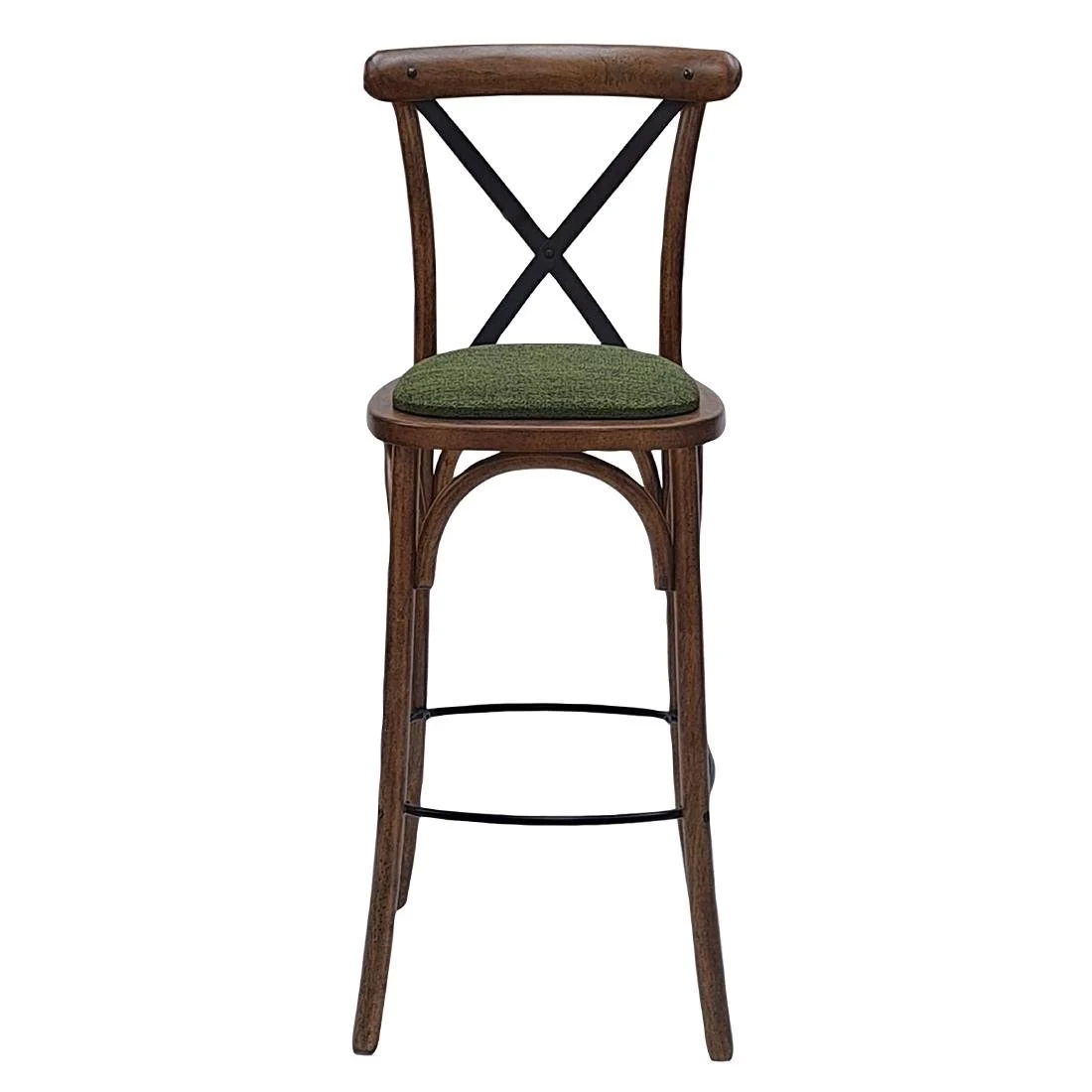 Bristol Bar Chair in Vintage with Shetland Forest Seat - Image 2