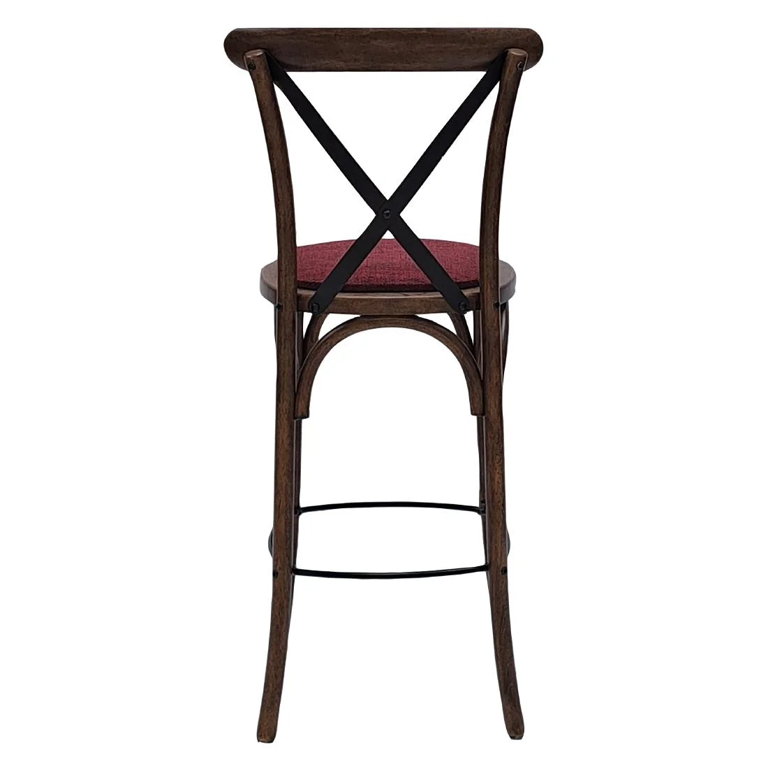 Bristol Bar Chair in Vintage with Shetland Scarlett Seat - Image 3