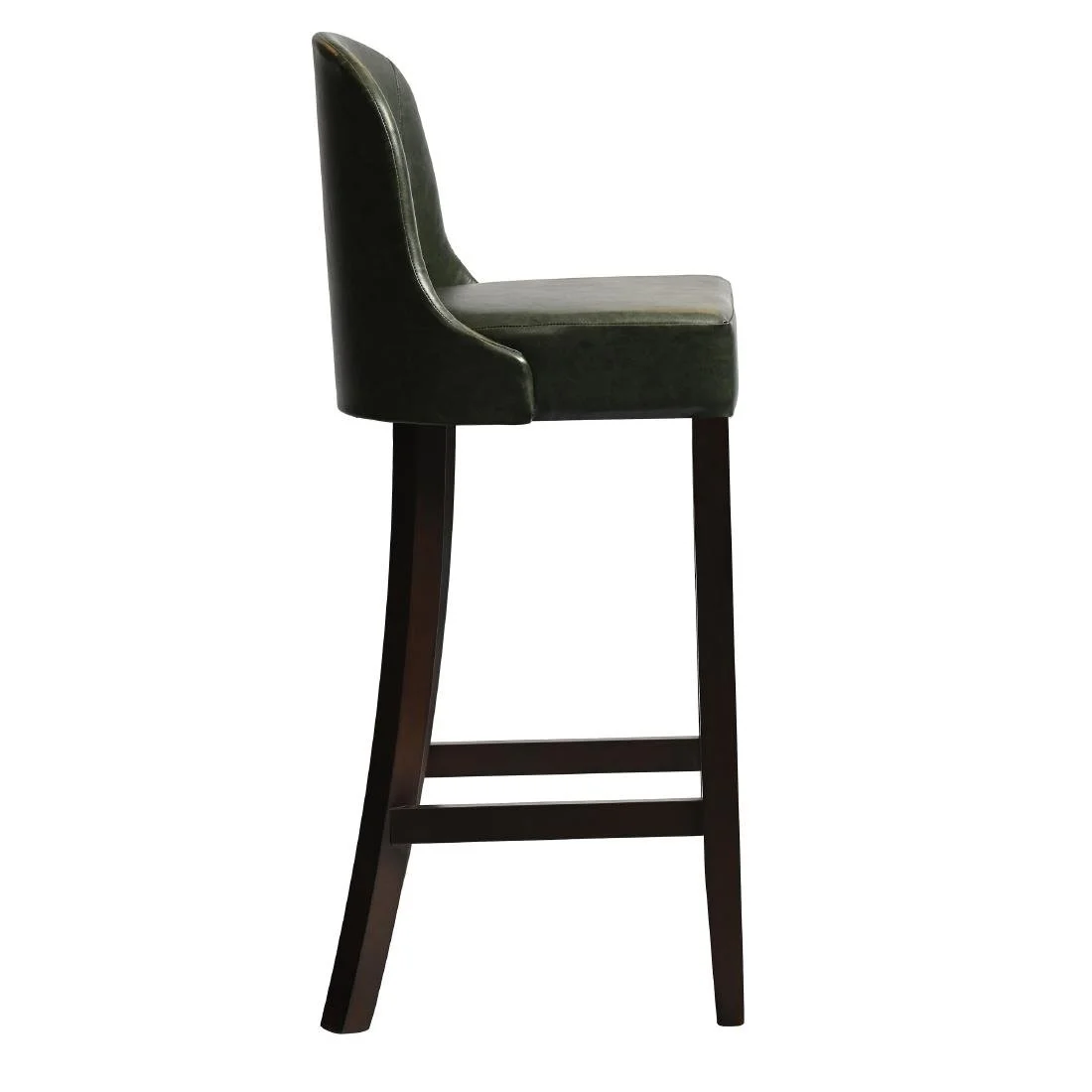 Kilsby Bar Chair in Dark Walnut with Bison Cedar Seat - Image 4