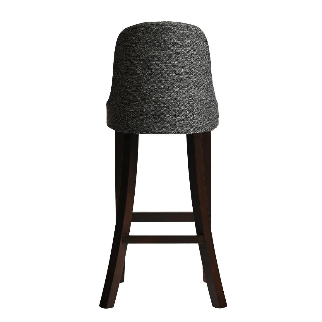 Kilsby Bar Chair in Dark Walnut with Shetland Smoke Seat - Image 2
