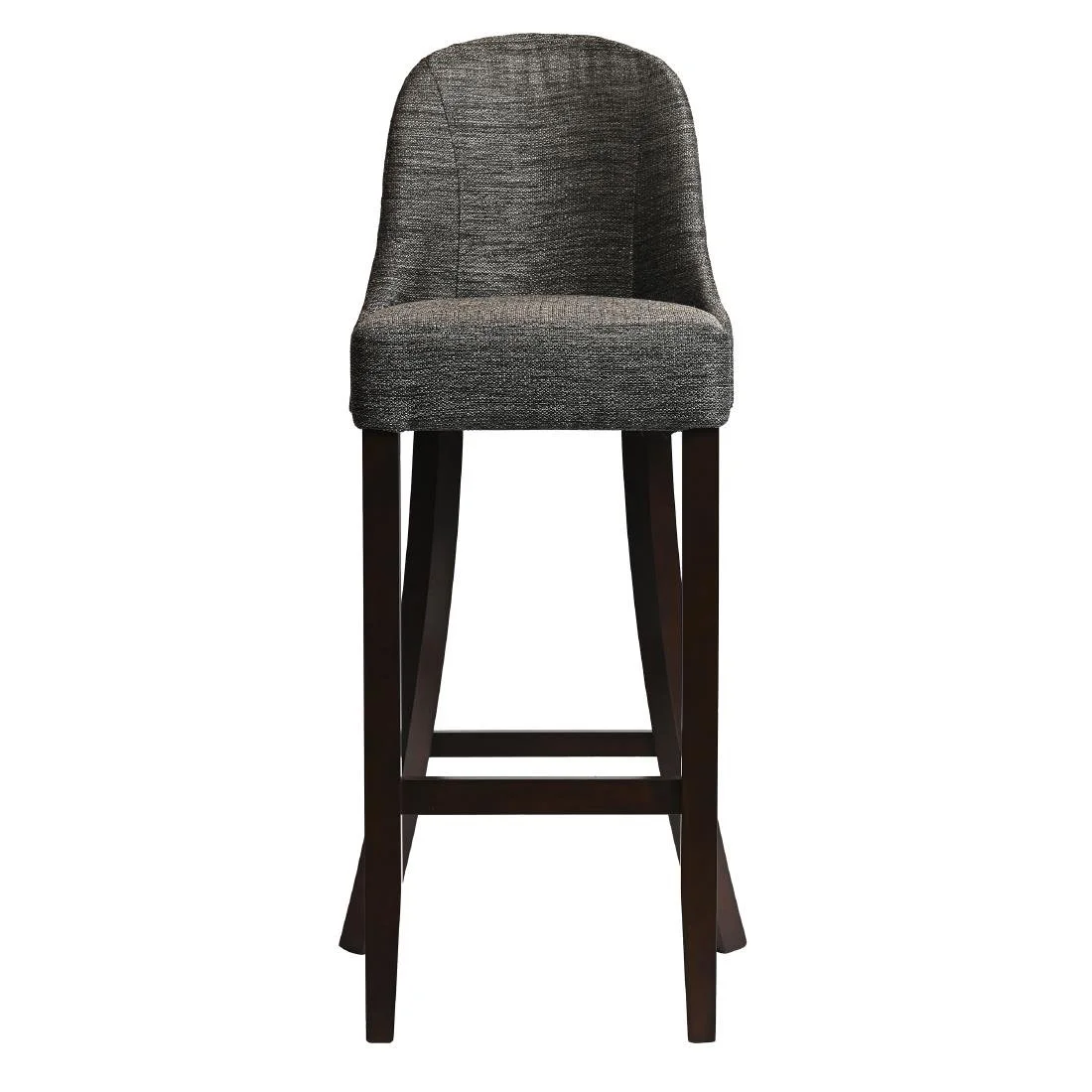 Kilsby Bar Chair in Dark Walnut with Shetland Smoke Seat
