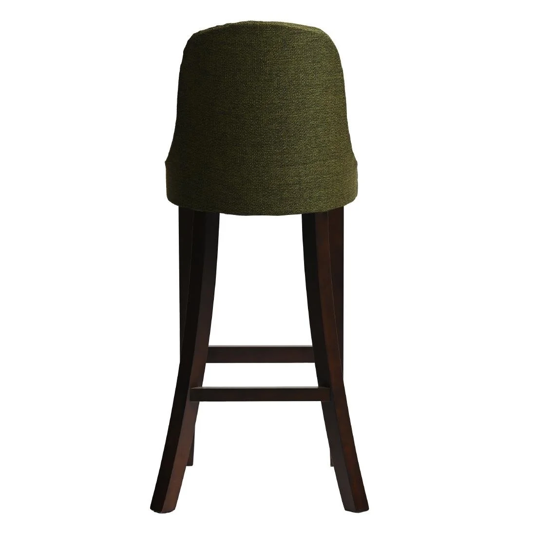 Kilsby Bar Chair in Dark Walnut with Shetland Forest Seat - Image 2