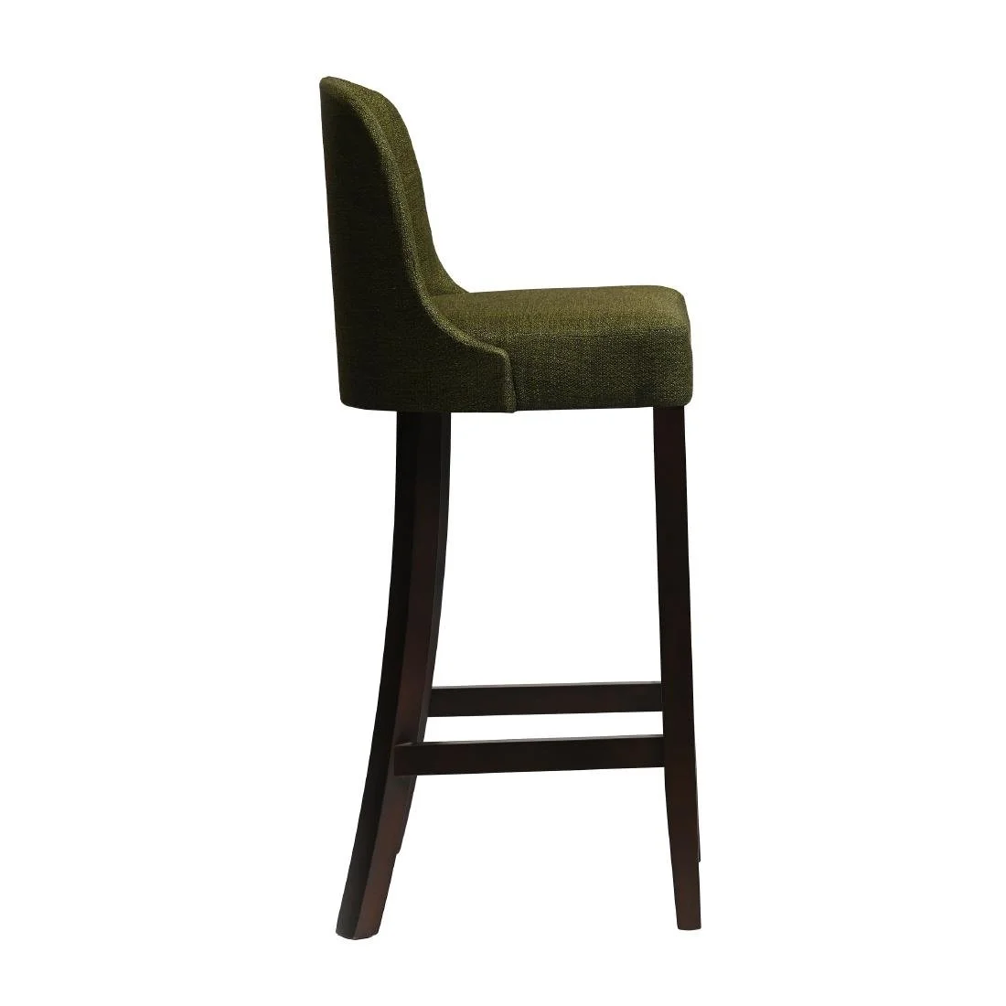Kilsby Bar Chair in Dark Walnut with Shetland Forest Seat - Image 4