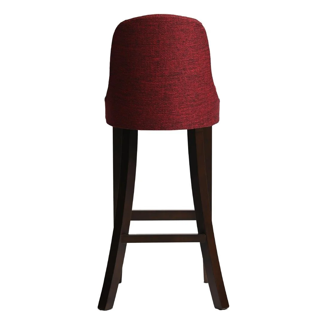Kilsby Bar Chair in Dark Walnut with Shetland Scarlett Seat - Image 4