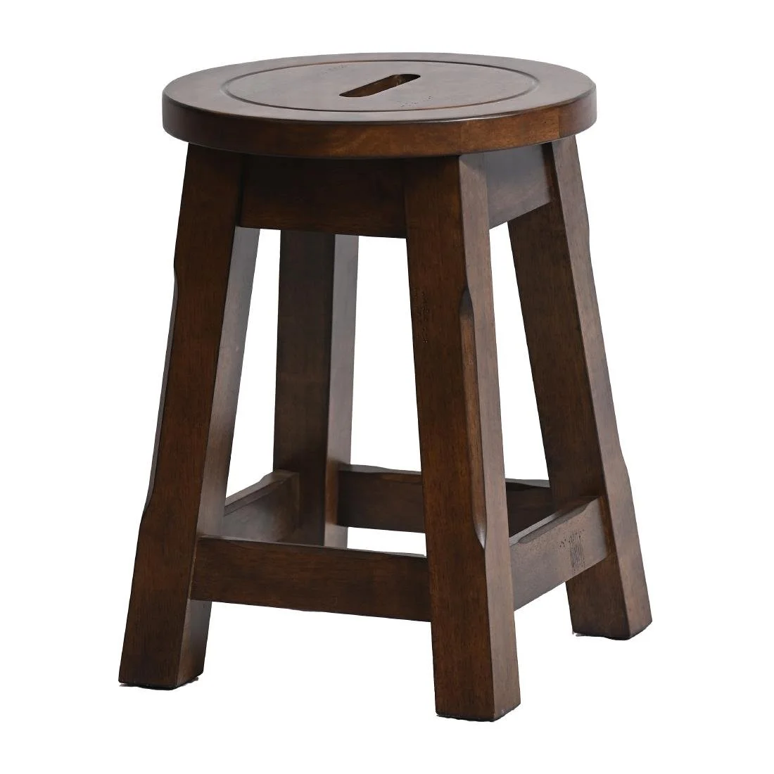 Wooden Top Low Stool in Vintage (2 Pack) - Image 1