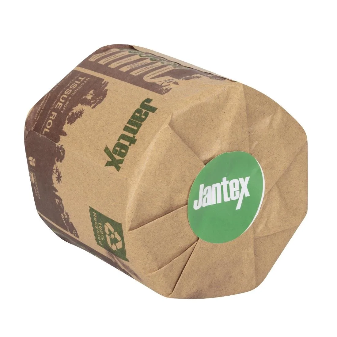 Jantex Green 100% Recycled Wrapped Toilet Roll 3ply 260 Sheets (36 Pack) - Image 3