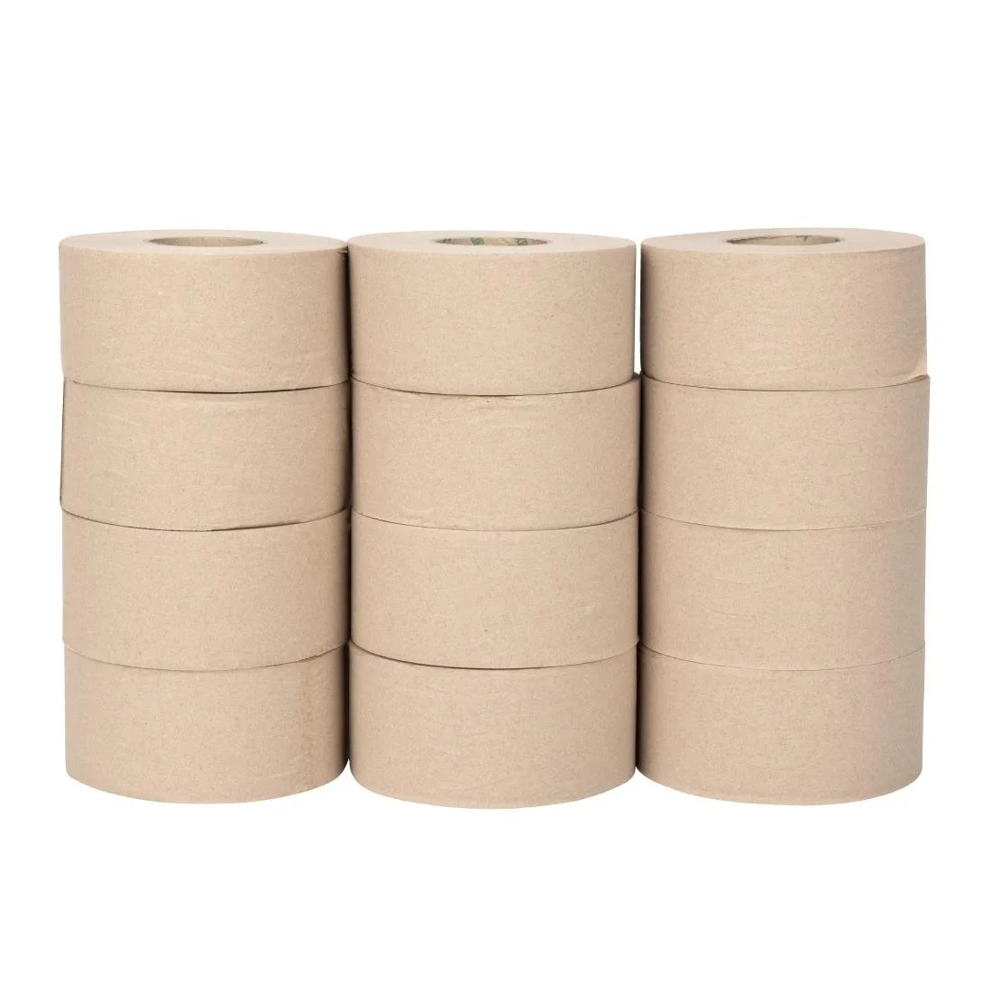 Jantex Green 100% Recycled Mini Jumbo Roll Refill 2ply - 150m (12 Pack) - Image 4